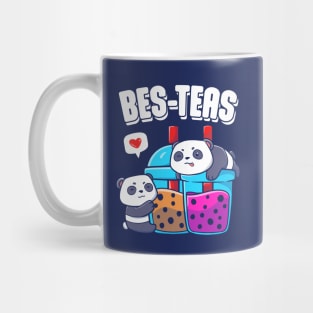 Bes-Teas Cute Kawaii Bubble Tea Panda Besties Mug